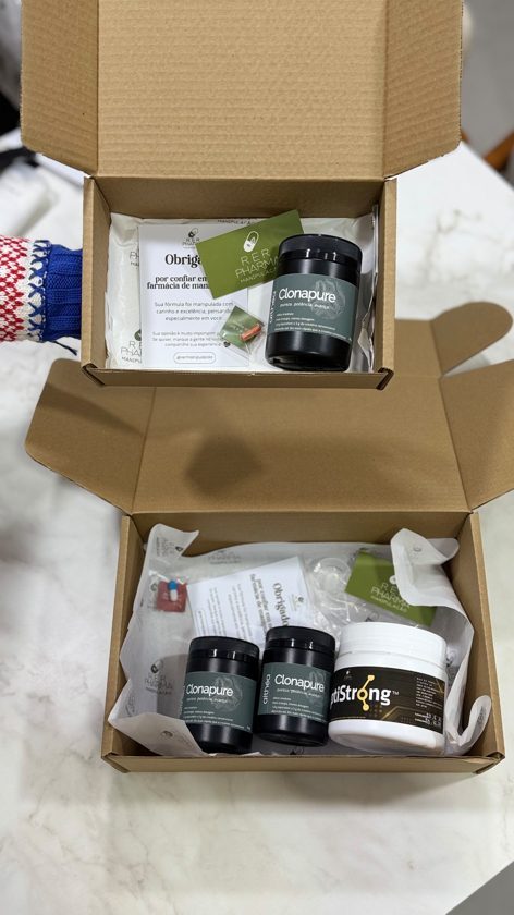 Pedido embalado pronto para entrega